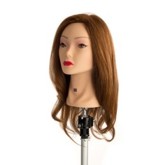 LABOR PRO CABEZA DE MANIQUÍ PELO NATURAL 100% MEDIO LARGO...