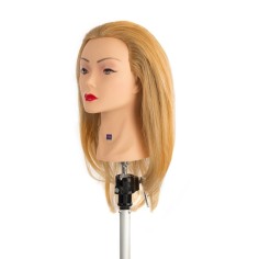 LABOR PRO CABEZA DE MANIQUÍ PELO NATURAL 100% MEDIO LARGO...