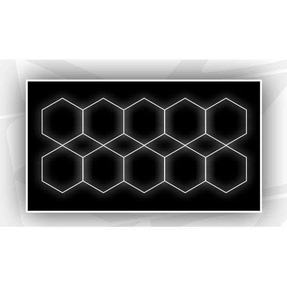 LUCES LED HEXAGONAL 10 MODELO 6